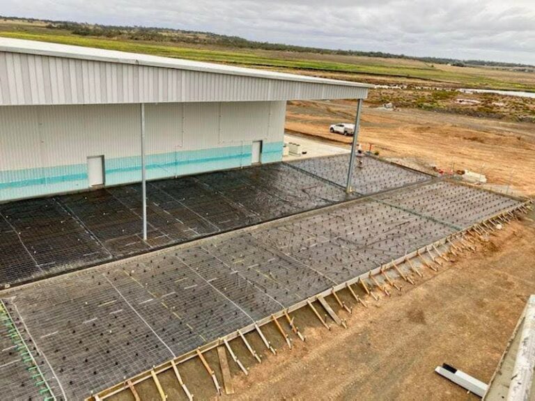 Before cement application to land — Concreting Services Highfields, QLD