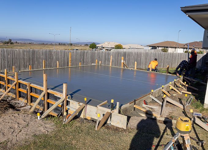 Shed Slabs In Progress — Concreting Services Toowoomba, QLD